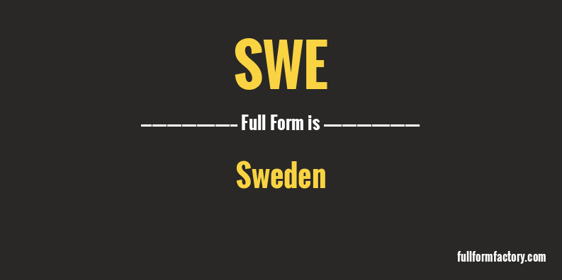 swe-full-form