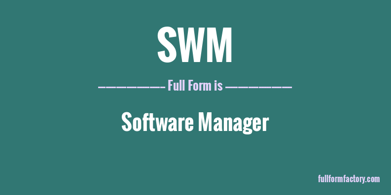 swm-full-form