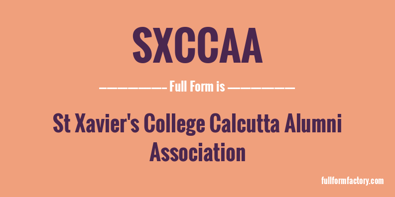 sxccaa-full-form