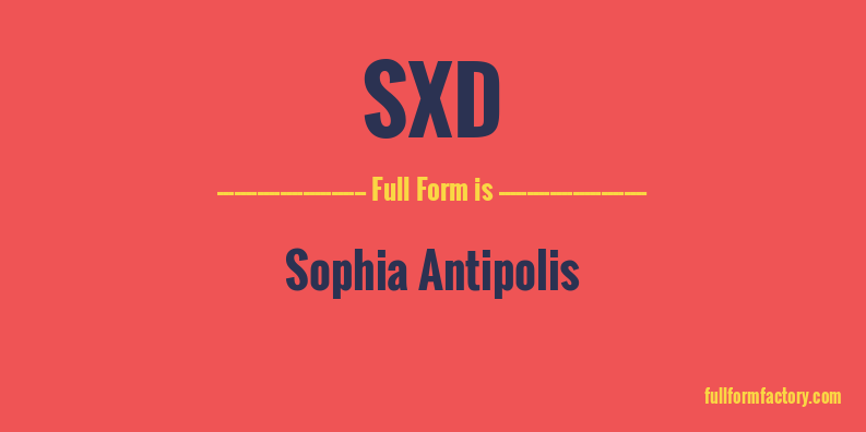 sxd-full-form