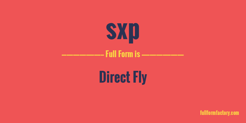 sxp-full-form
