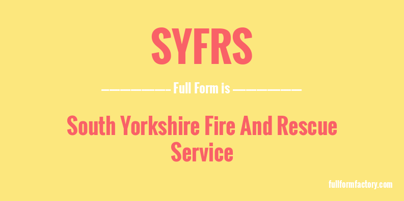 syfrs-full-form
