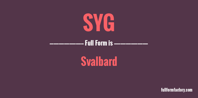 syg-full-form