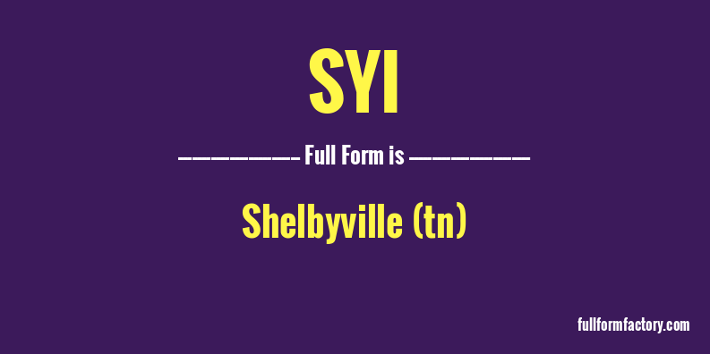 syi-full-form