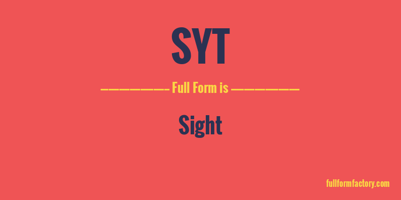 syt-full-form
