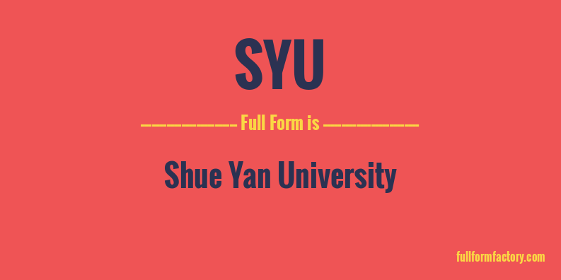 syu-full-form