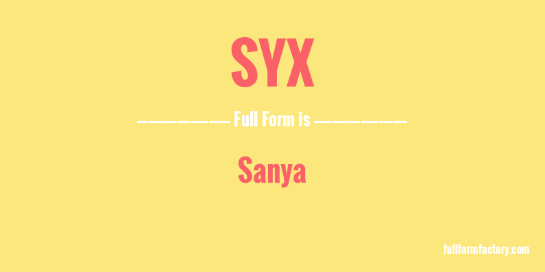 syx-full-form
