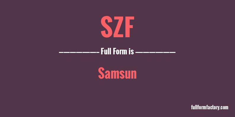 szf-full-form