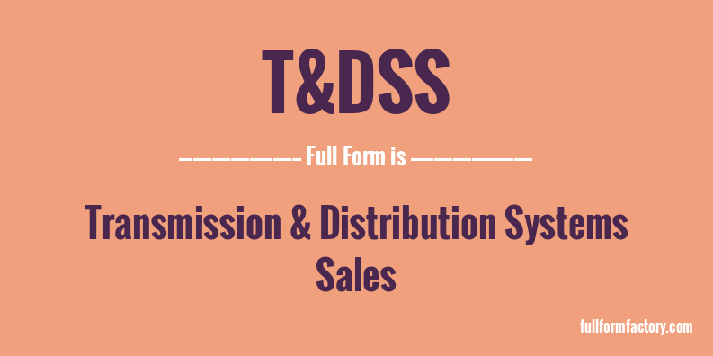 t&dss-full-form