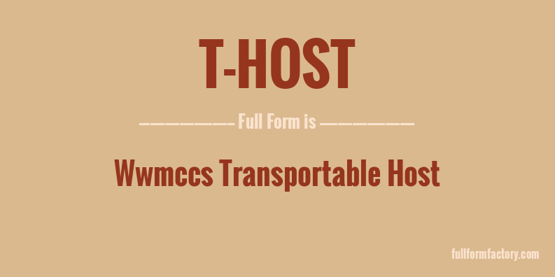 t-host-full-form