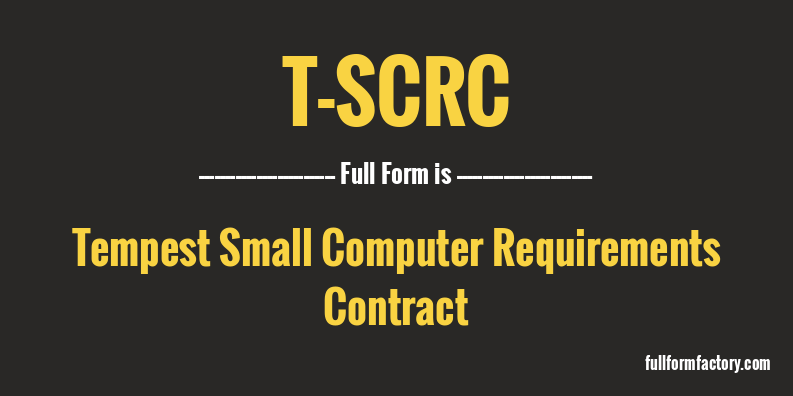 t-scrc-full-form