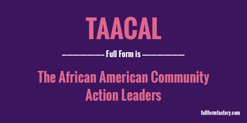 taacal-full-form