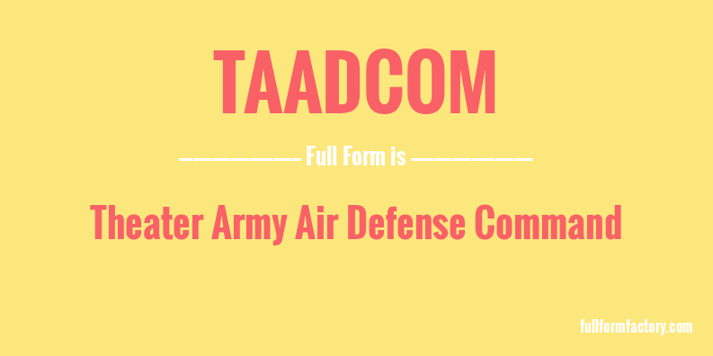 taadcom-full-form