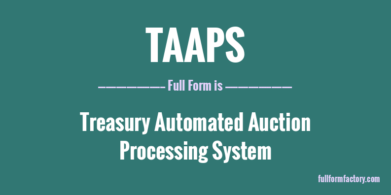 taaps-full-form