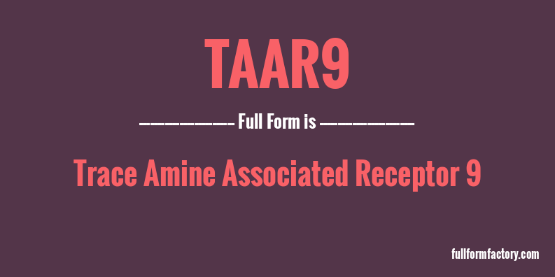 taar9-full-form