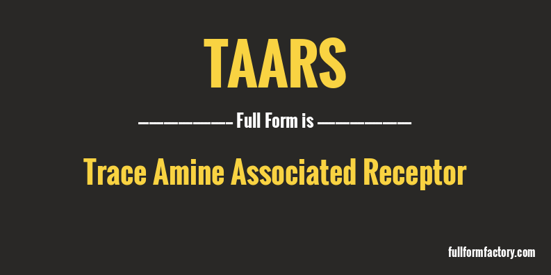 taars-full-form
