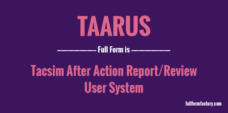 taarus-full-form