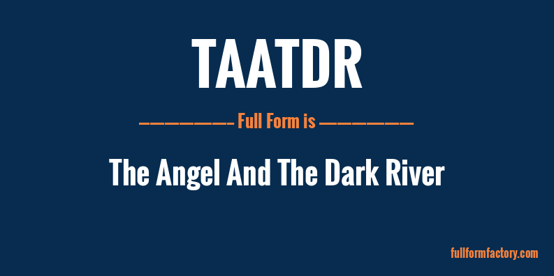 taatdr-full-form