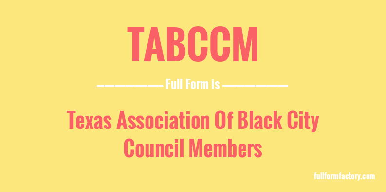 tabccm-full-form