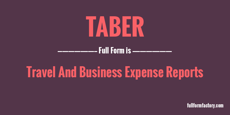 taber-full-form