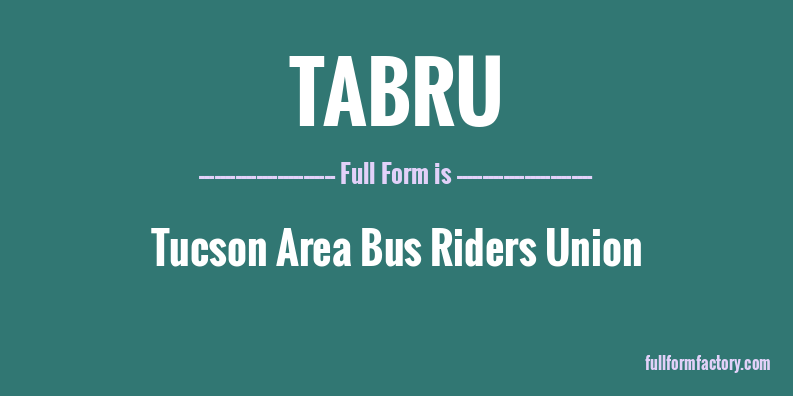 tabru-full-form