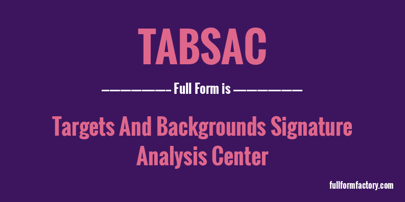 tabsac-full-form