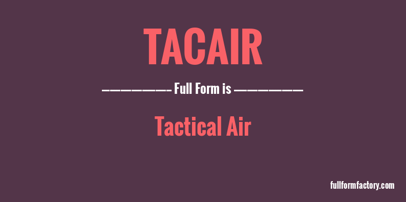 tacair-full-form