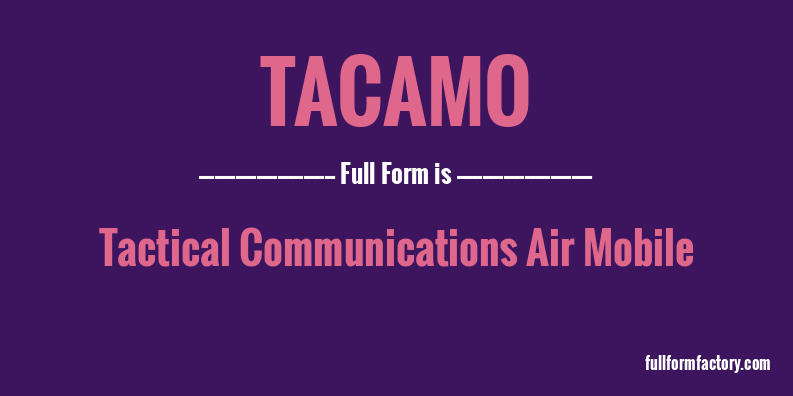tacamo-full-form