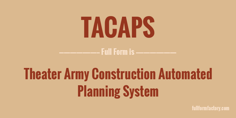 tacaps-full-form