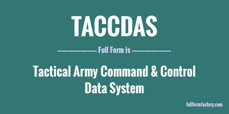 taccdas-full-form