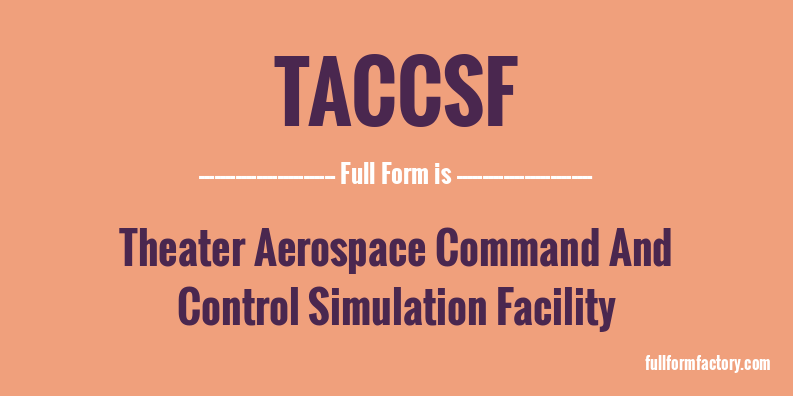 taccsf-full-form