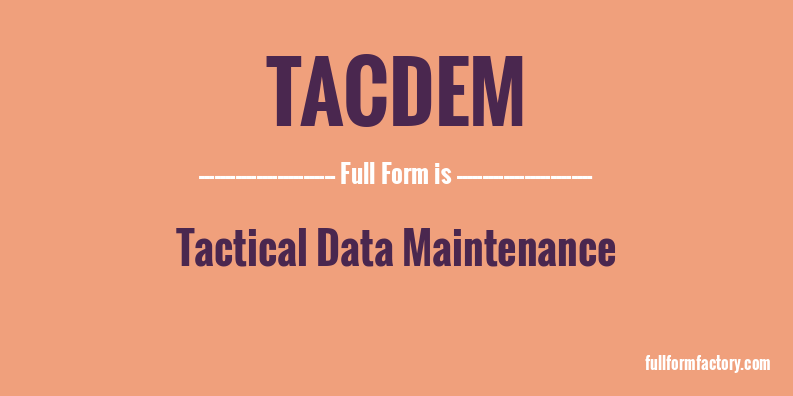 tacdem-full-form