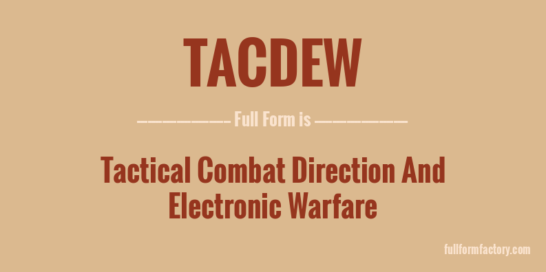 tacdew-full-form