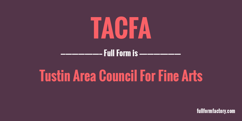 tacfa-full-form