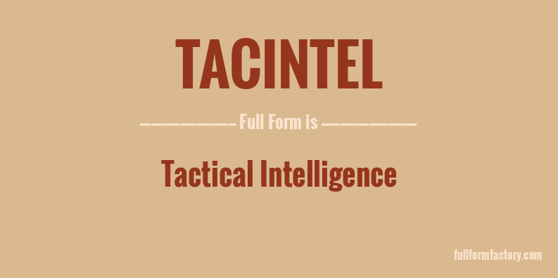tacintel-full-form