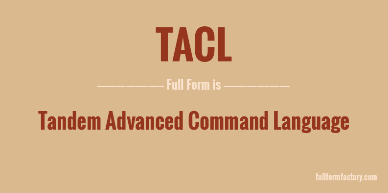 tacl-full-form