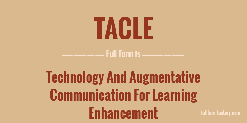 tacle-full-form