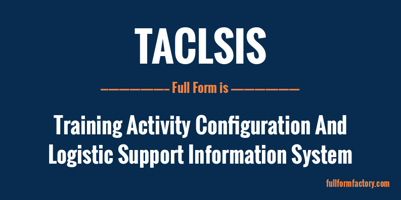 taclsis-full-form
