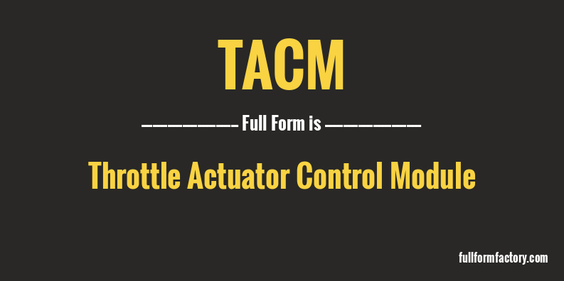 tacm-full-form