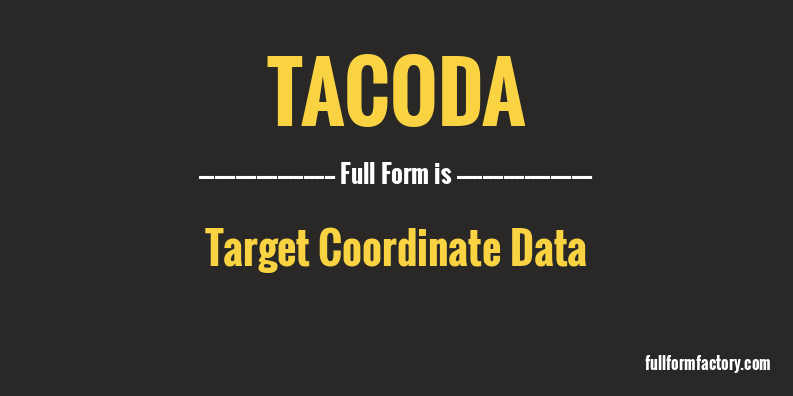 tacoda-full-form