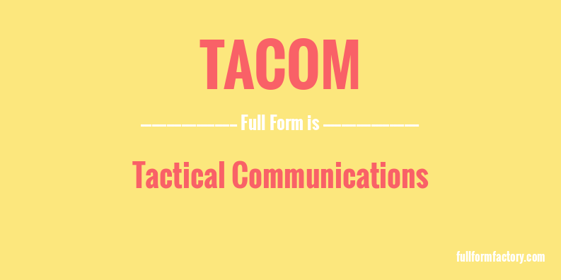 tacom-full-form