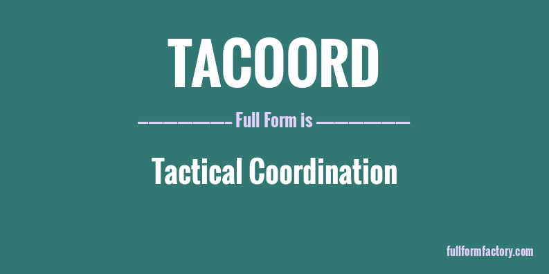 tacoord-full-form
