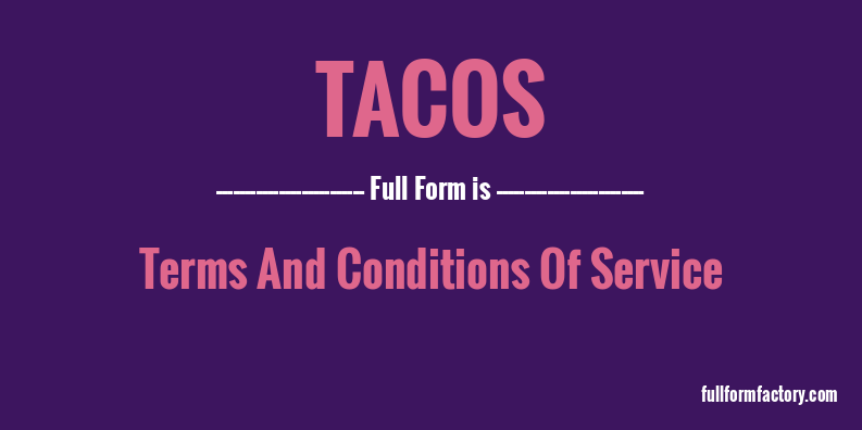 tacos-full-form
