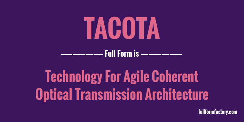 tacota-full-form