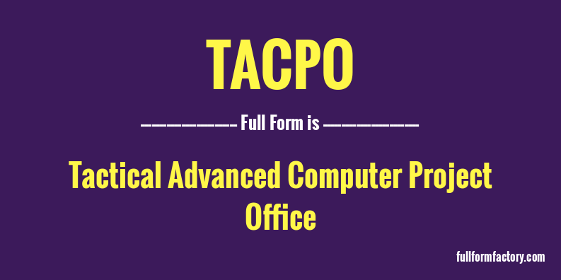 tacpo-full-form