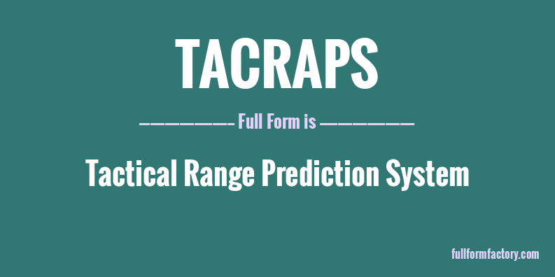 tacraps-full-form