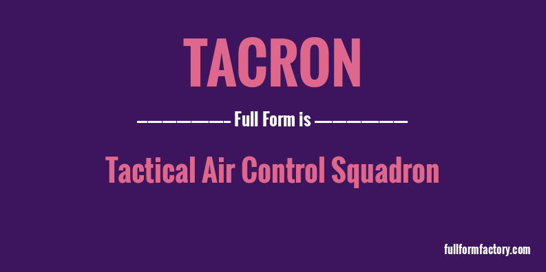 tacron-full-form