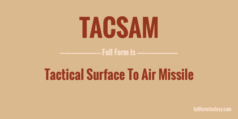 tacsam-full-form