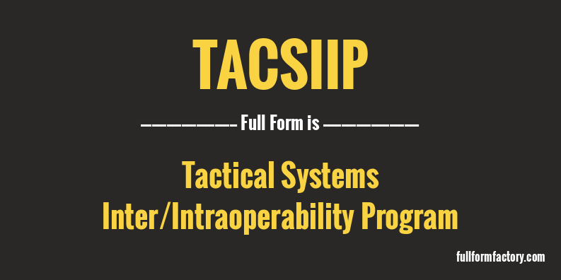 tacsiip-full-form