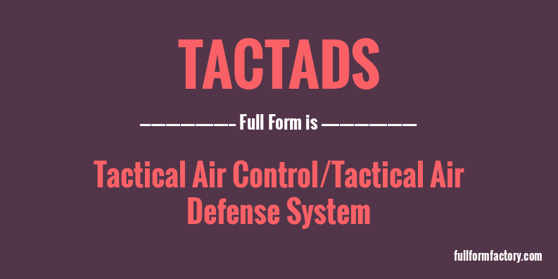 tactads-full-form